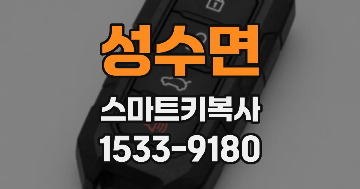 성수면 스마트키복사