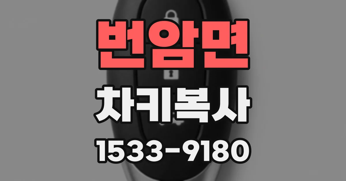 번암면 차키복사