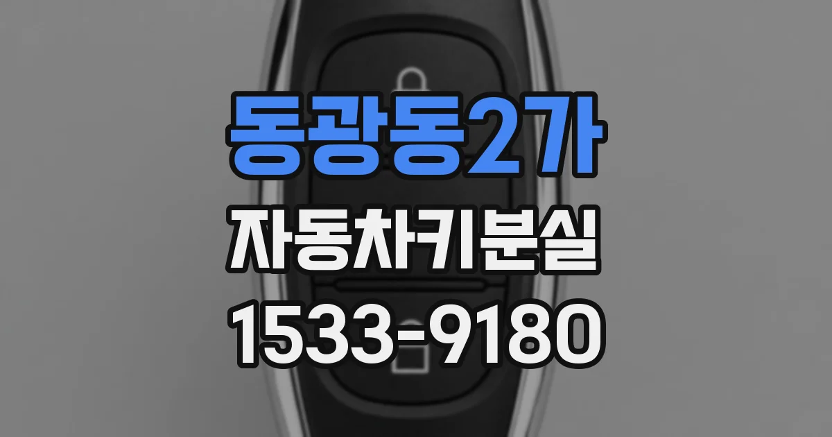 동광동2가 자동차키분실