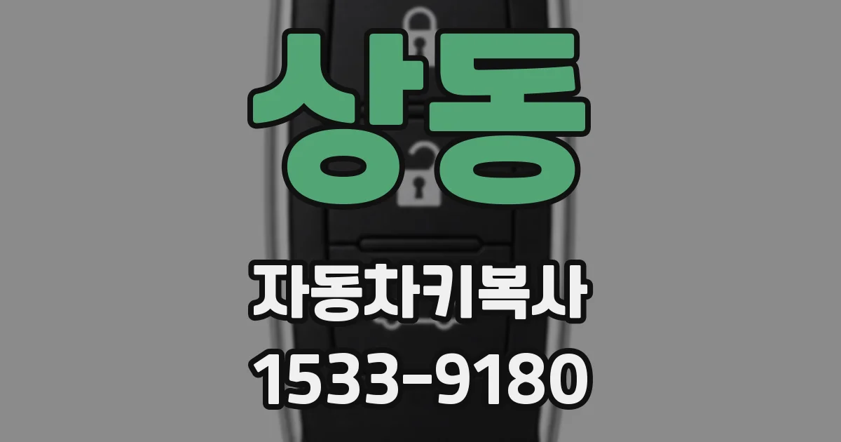 상동 자동차키복사