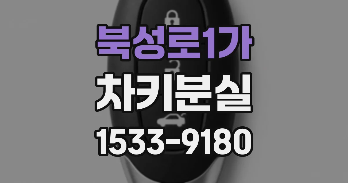 북성로1가 차키분실