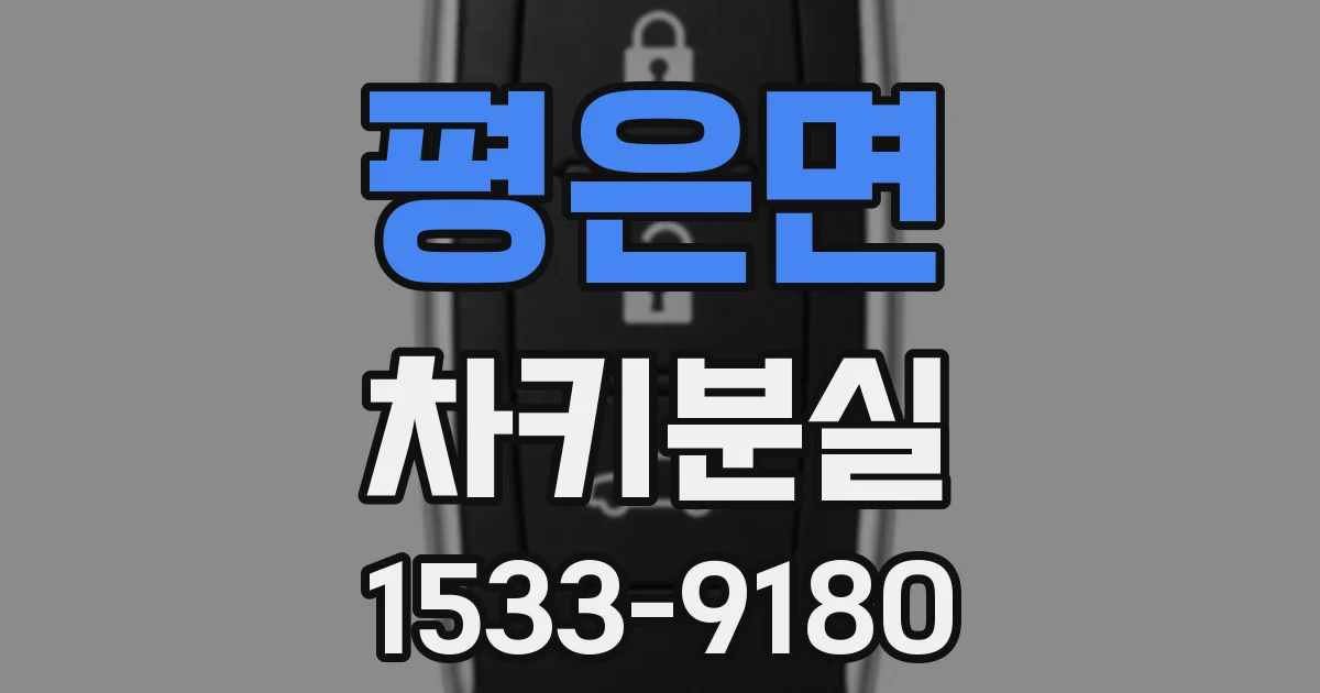 평은면 차키분실