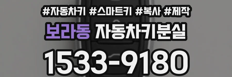 보라동 자동차키분실