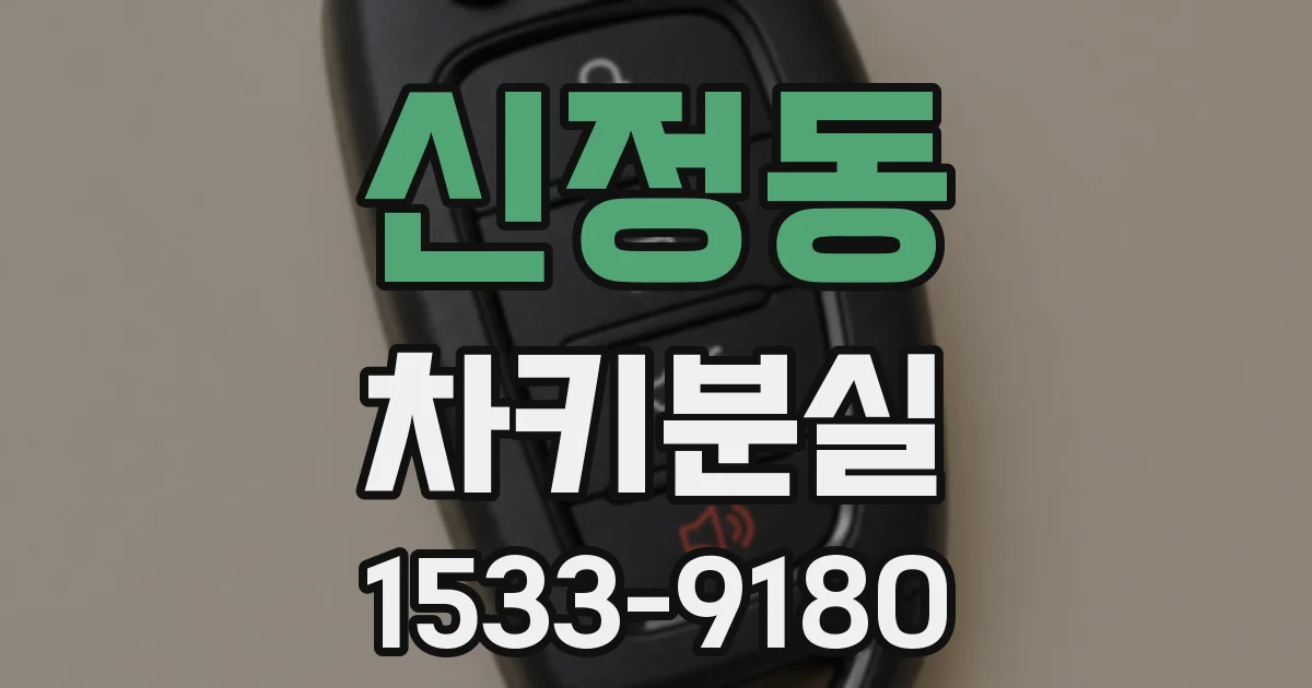 신정동 차키분실