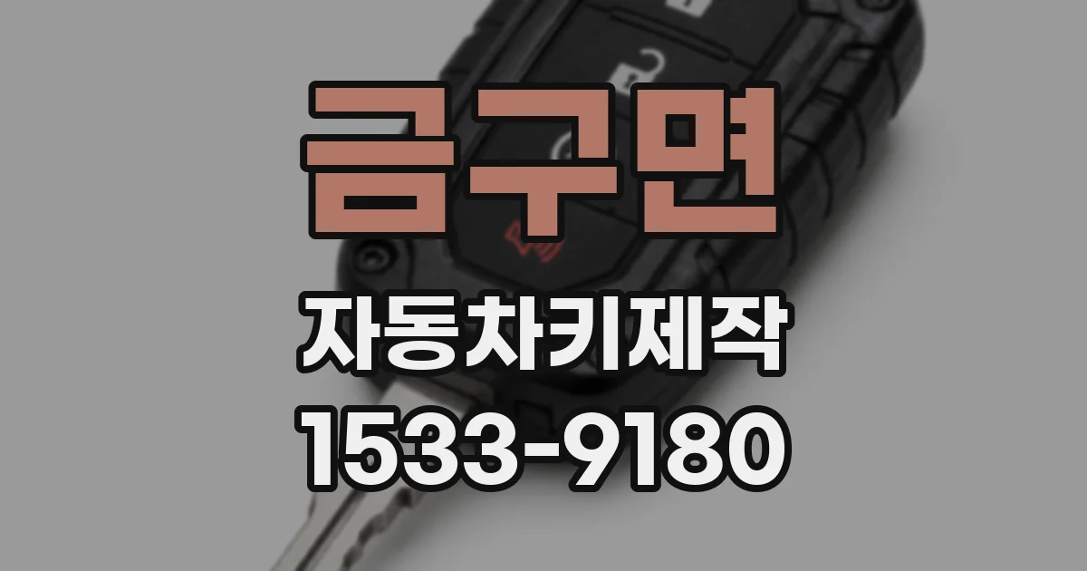 금구면 자동차키제작