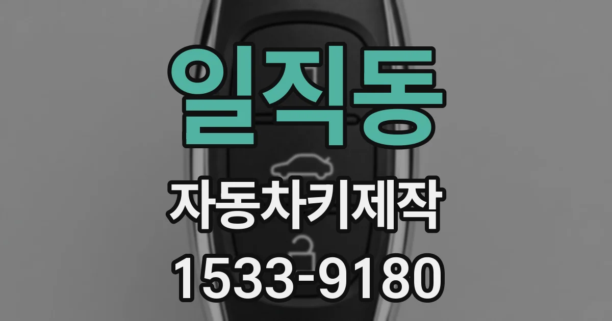 일직동 자동차키제작