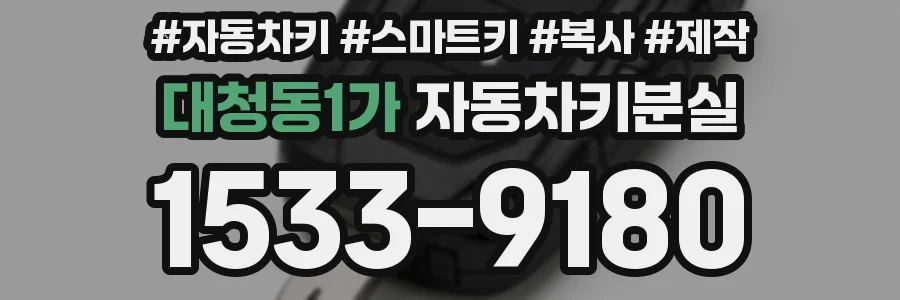 대청동1가 자동차키분실