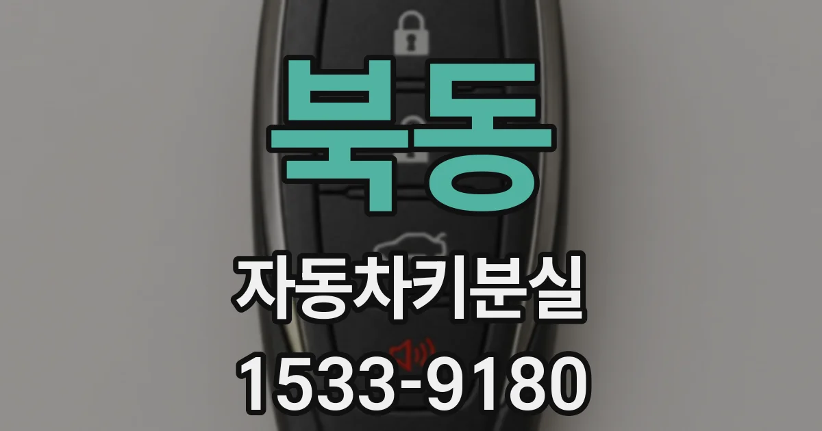 북동 자동차키분실