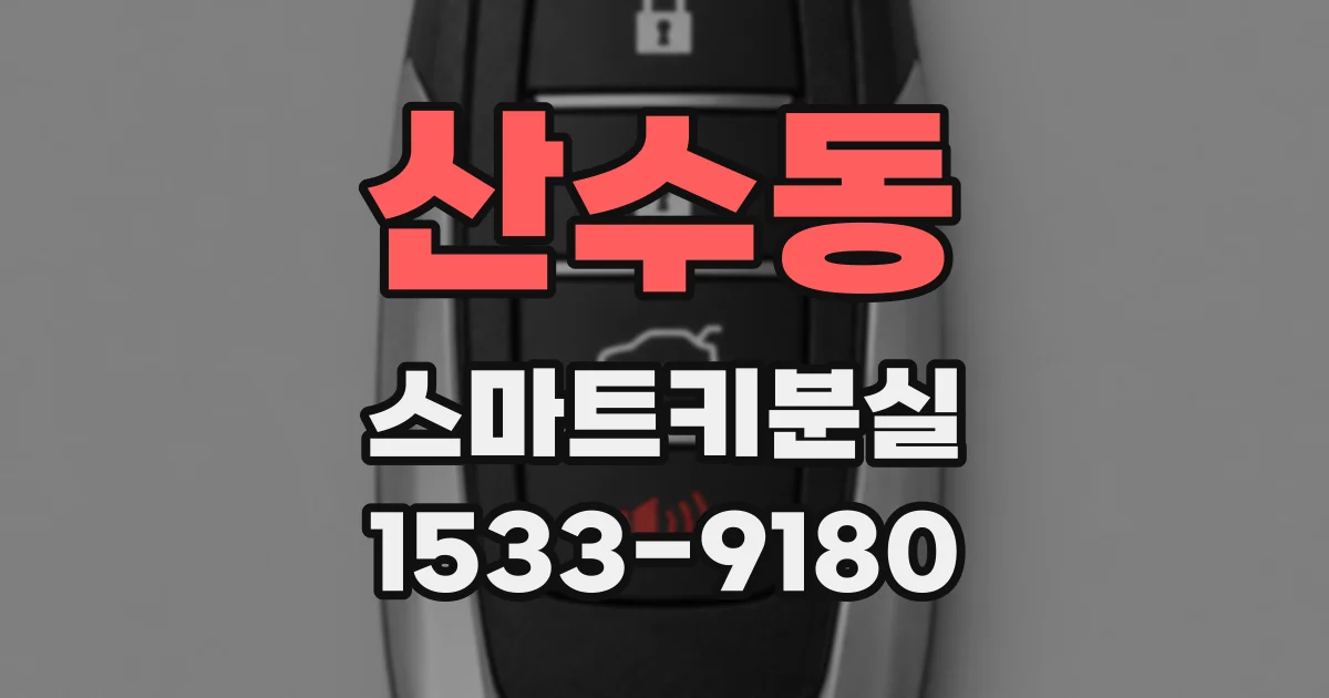 산수동 스마트키분실