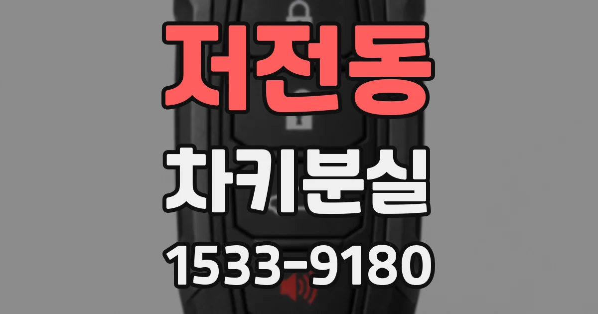저전동 차키분실
