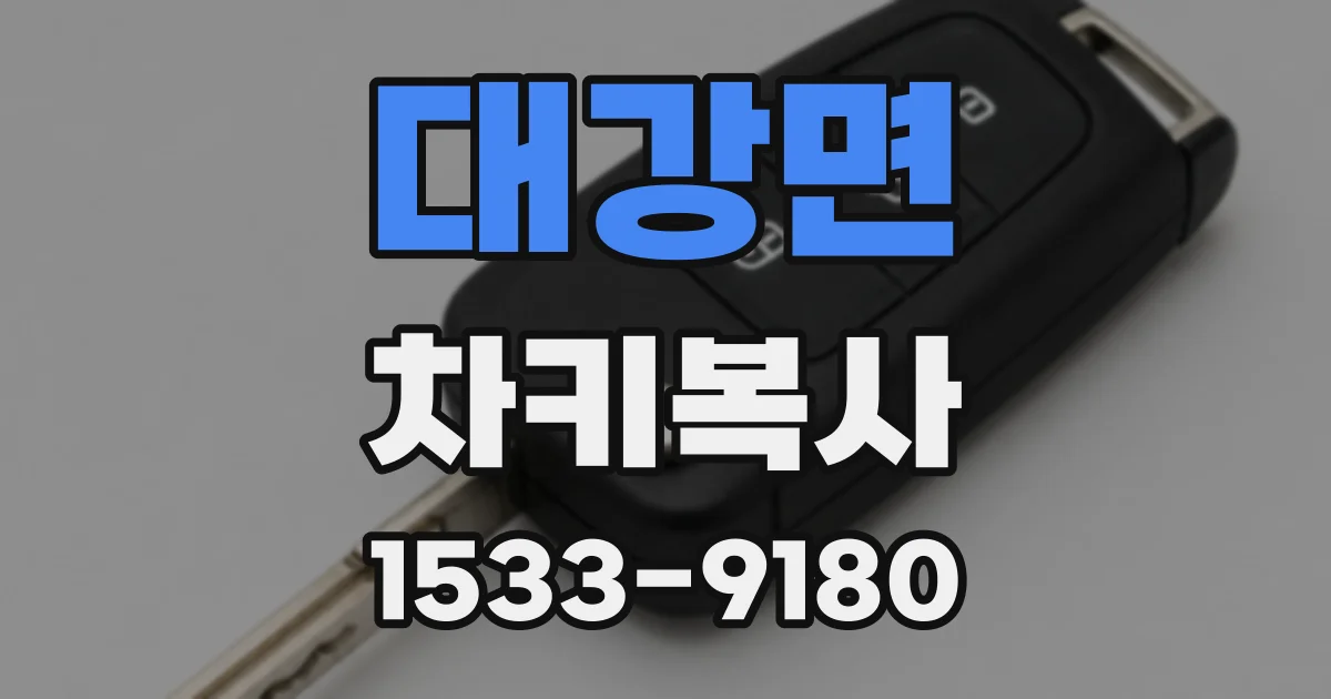 대강면 차키복사
