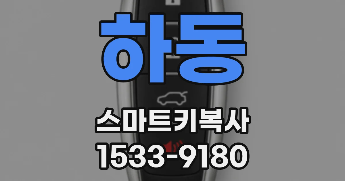 하동 스마트키복사