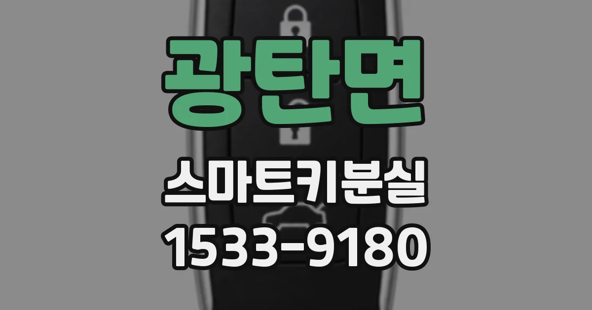 광탄면 스마트키분실