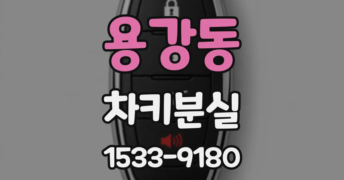 용강동 차키분실