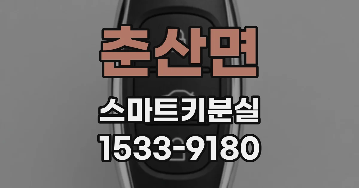춘산면 스마트키분실