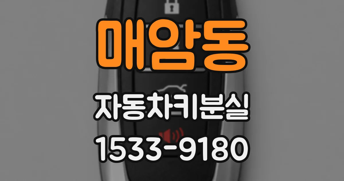 매암동 자동차키분실