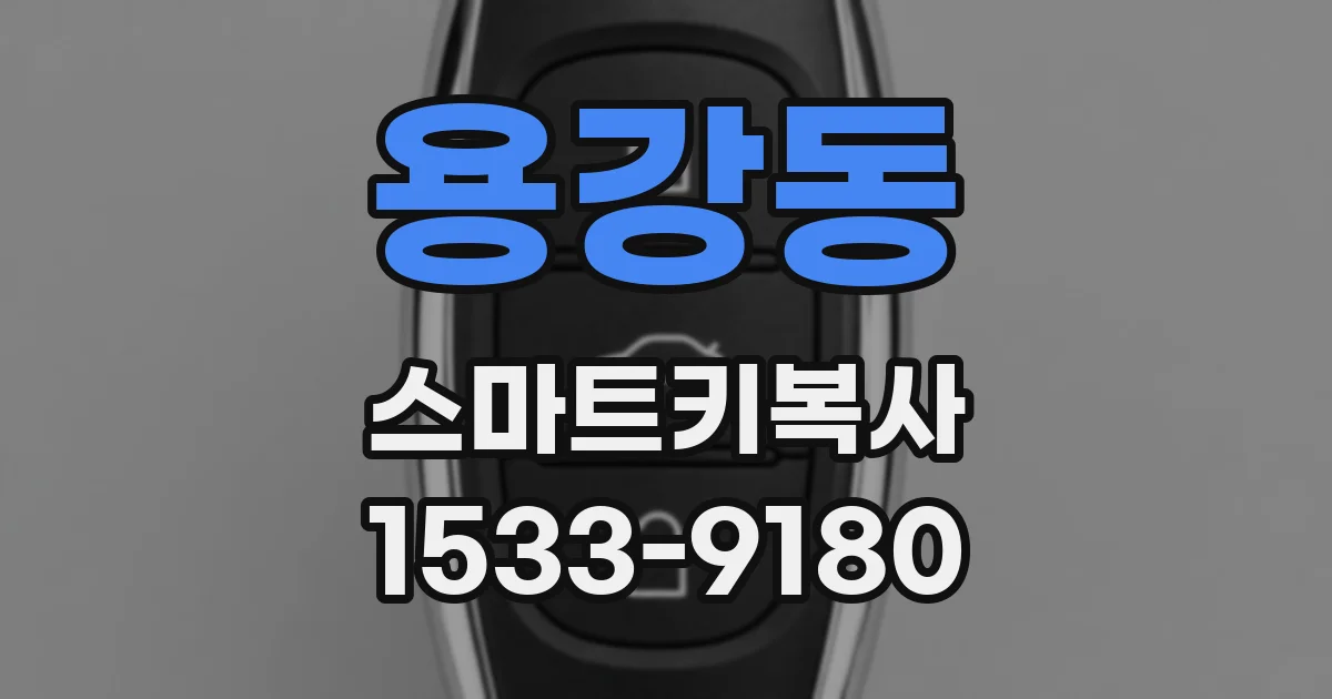 용강동 스마트키복사
