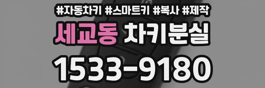 세교동 차키분실