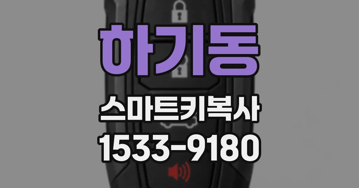 하기동 스마트키복사