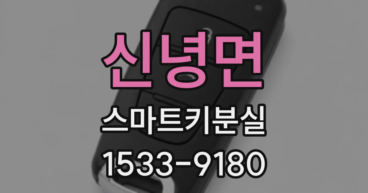 신녕면 스마트키분실