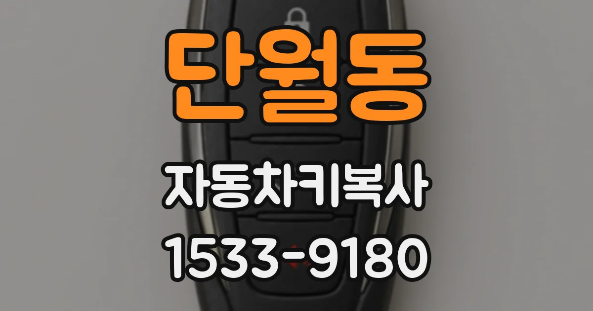 단월동 자동차키복사