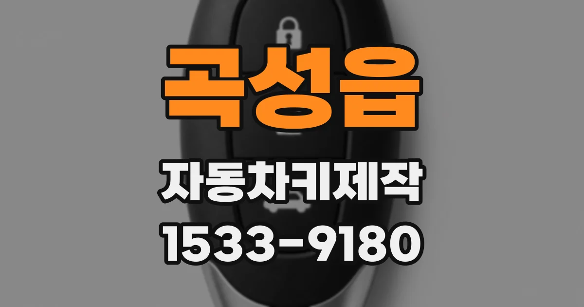 곡성읍 자동차키제작