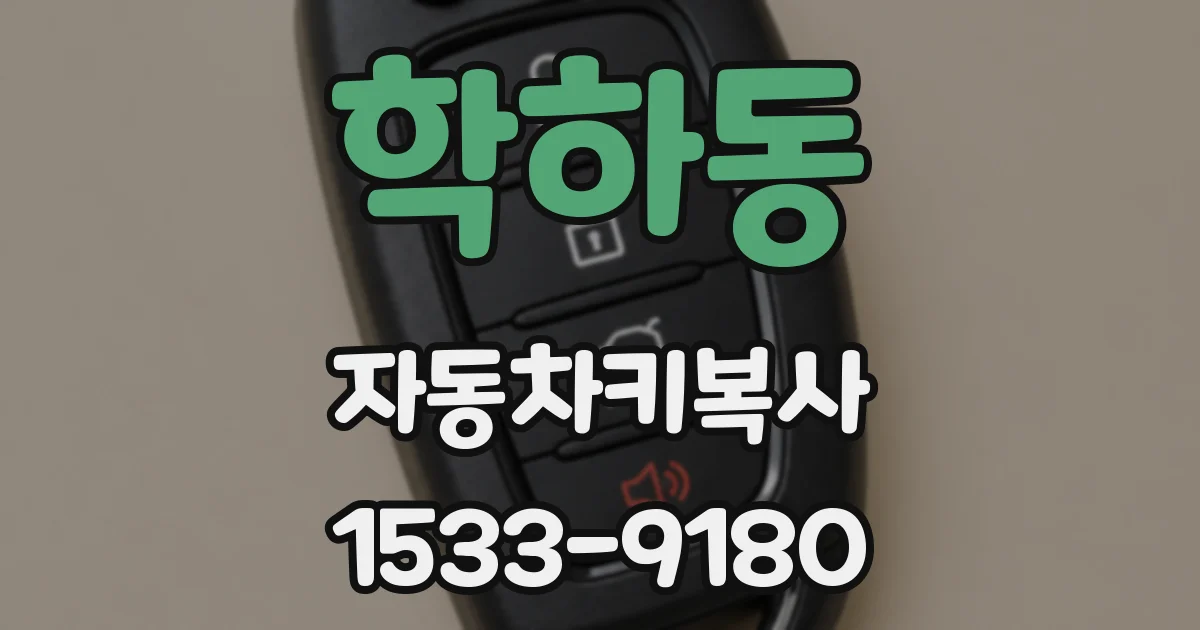 학하동 자동차키복사