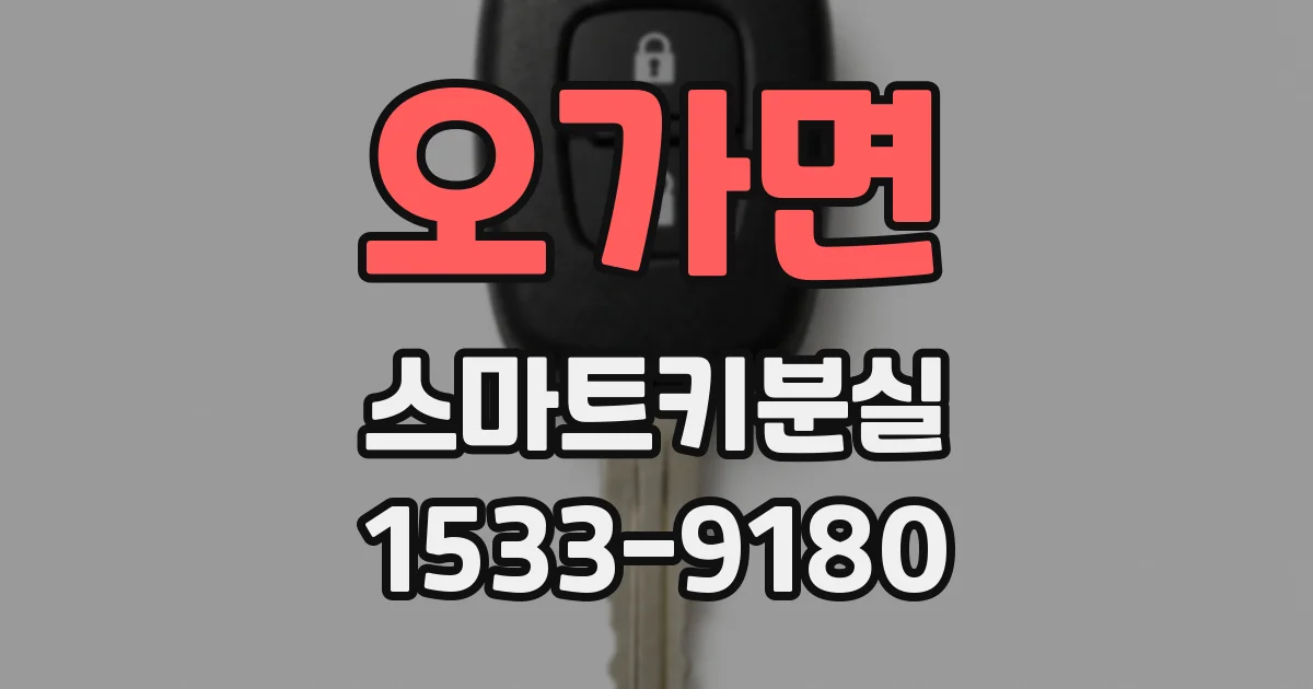 오가면 스마트키분실
