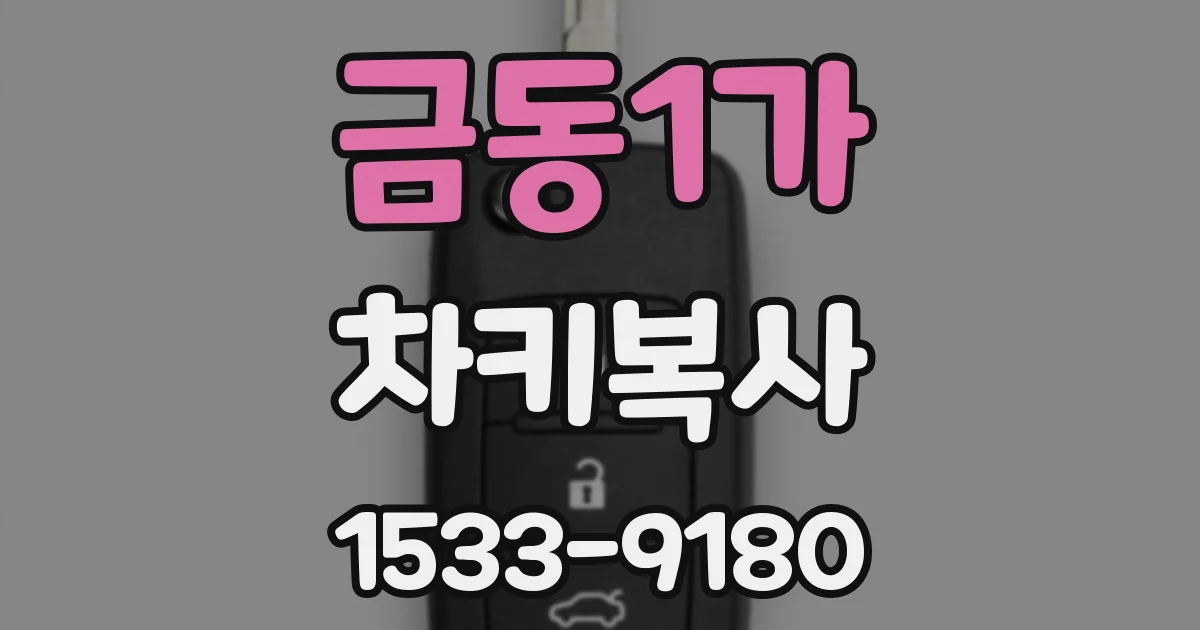 금동1가 차키복사