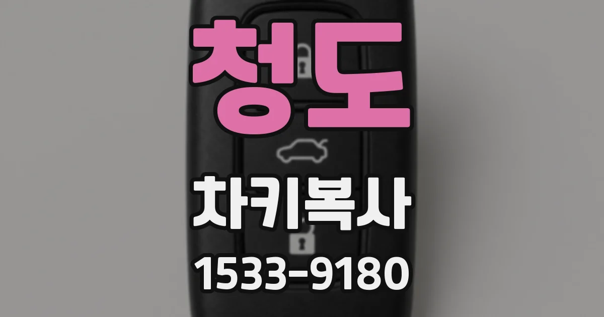 청도 차키복사