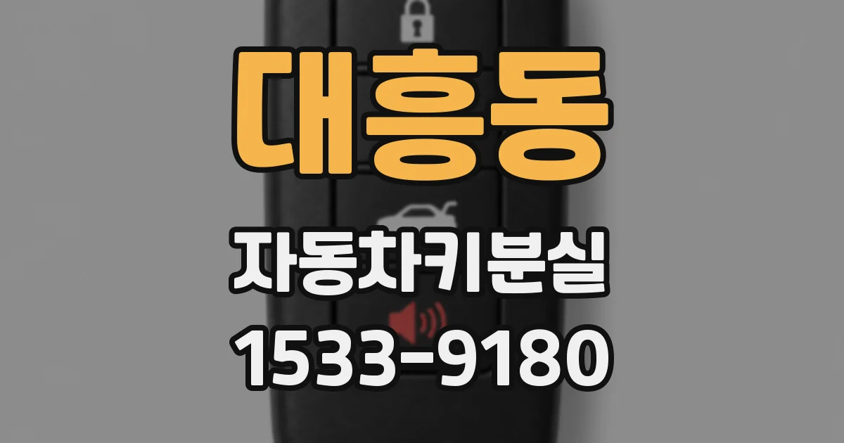 대흥동 자동차키분실