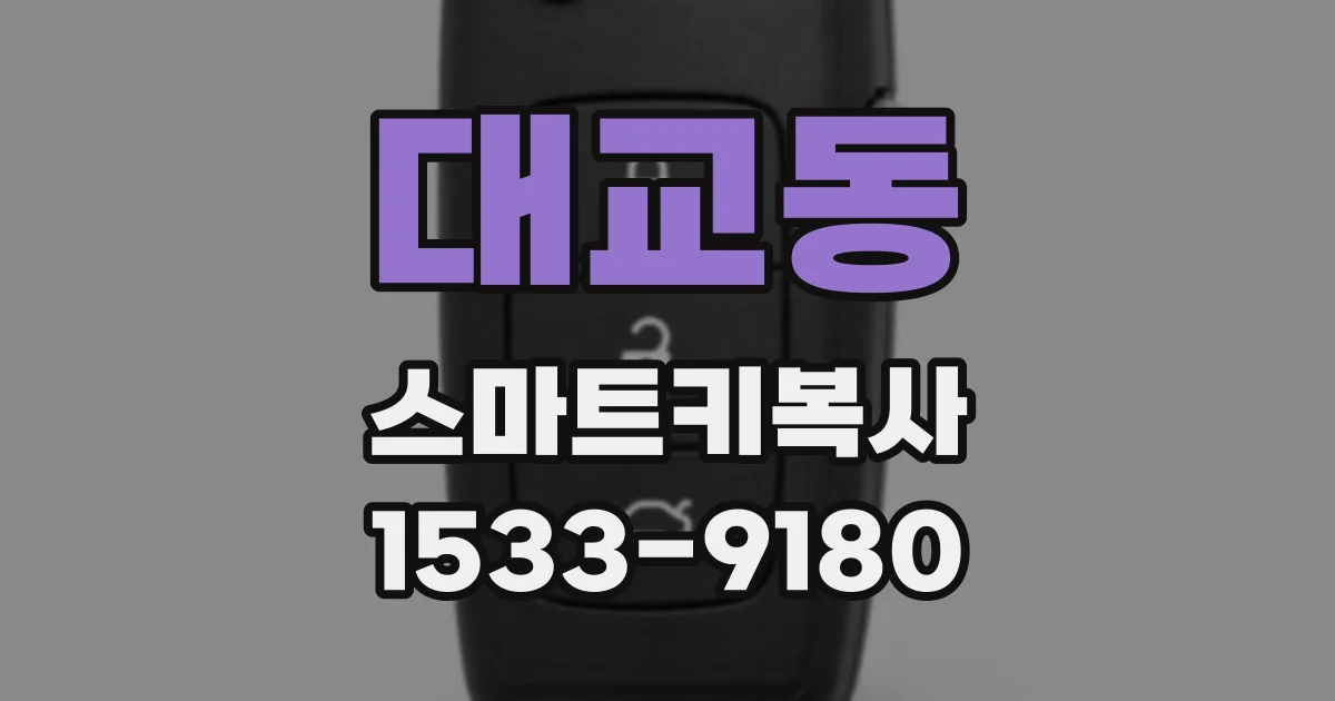 대교동 스마트키복사