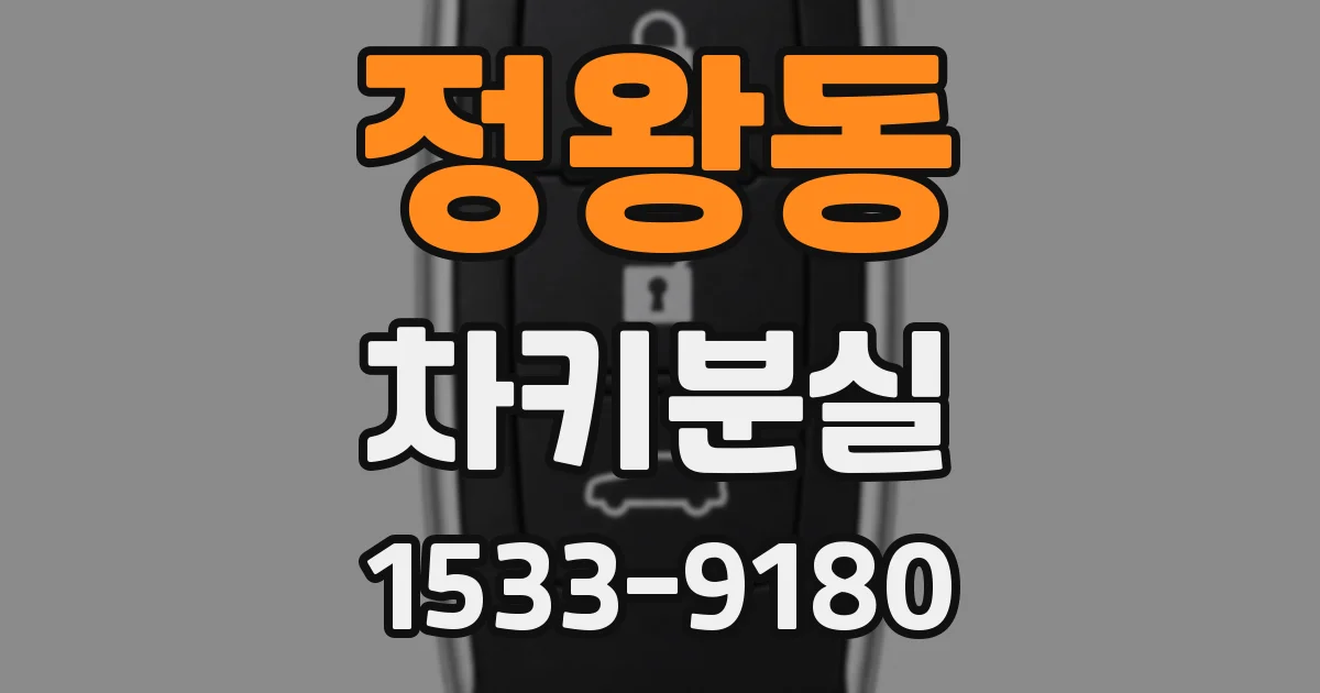 정왕동 차키분실