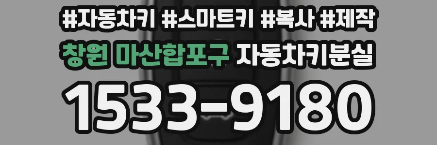 창원 마산합포구 자동차키분실