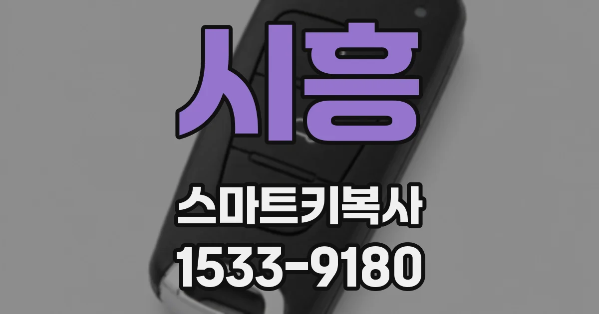 시흥 스마트키복사