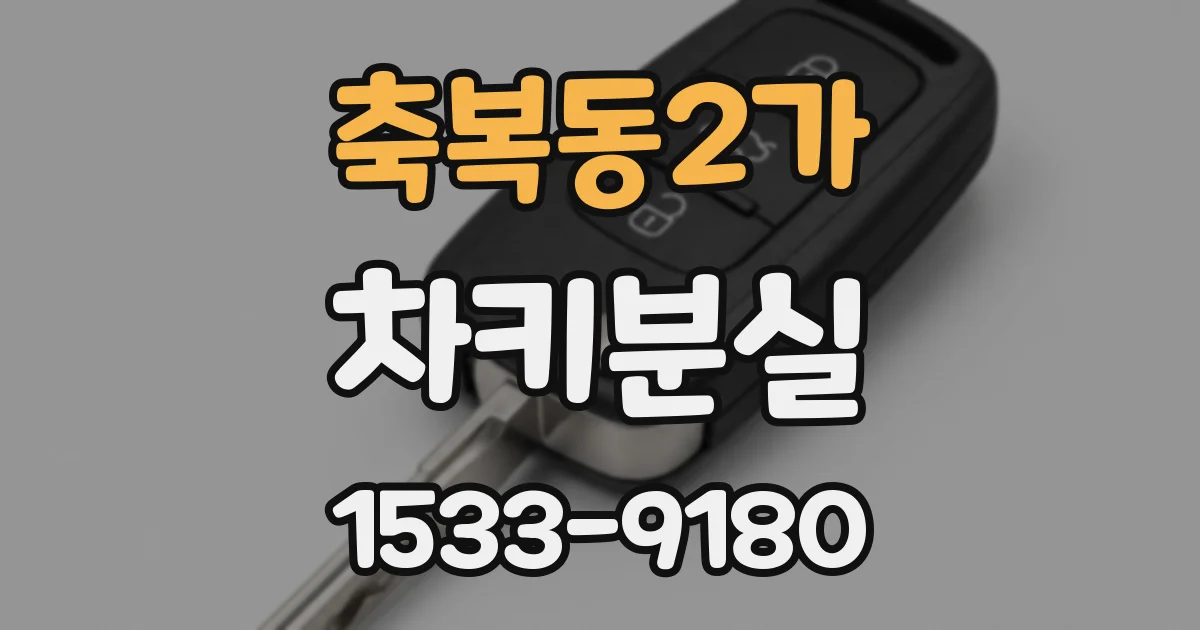 축복동2가 차키분실