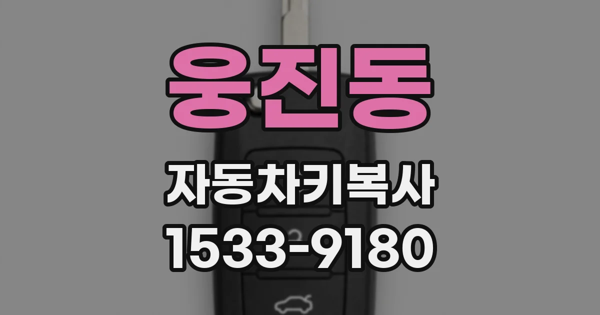 웅진동 자동차키복사