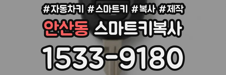 안산동 스마트키복사