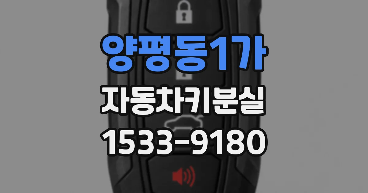 양평동1가 자동차키분실