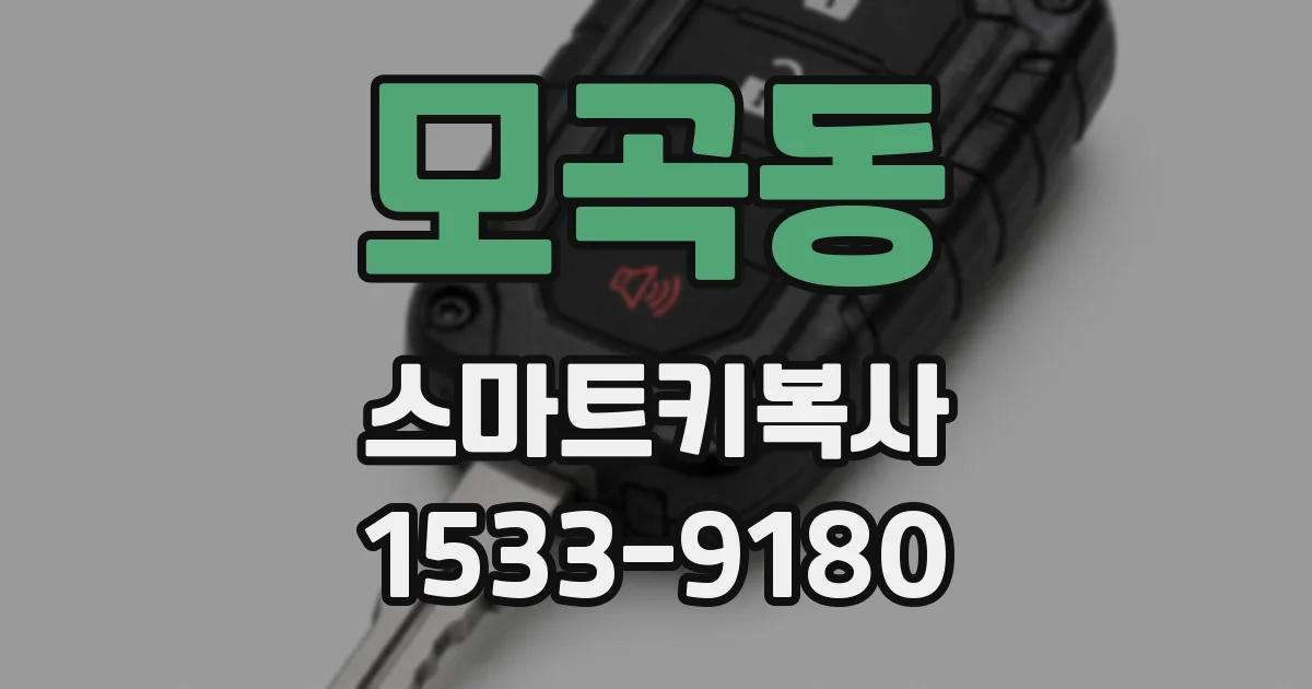 모곡동 스마트키복사
