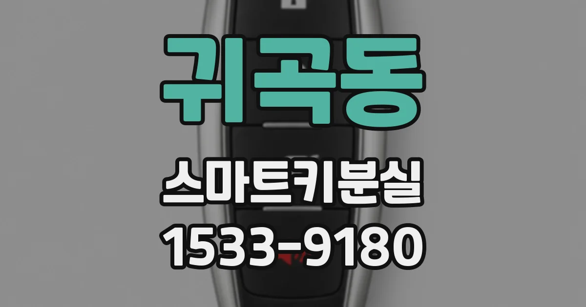 귀곡동 스마트키분실