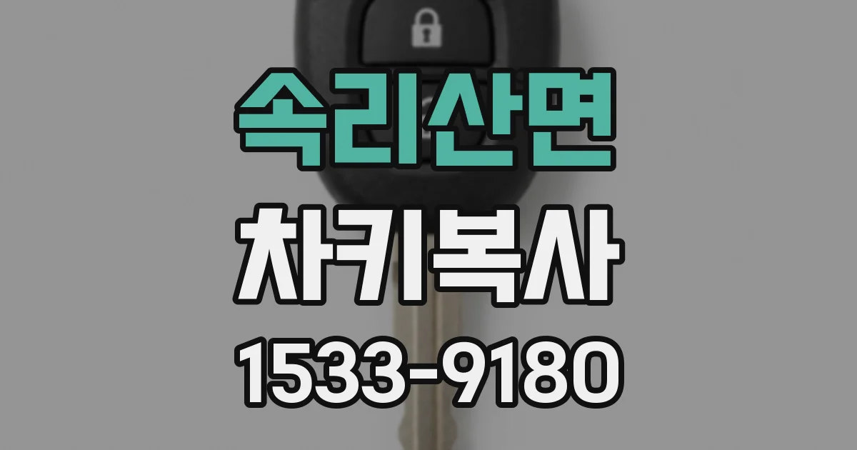 속리산면 차키복사