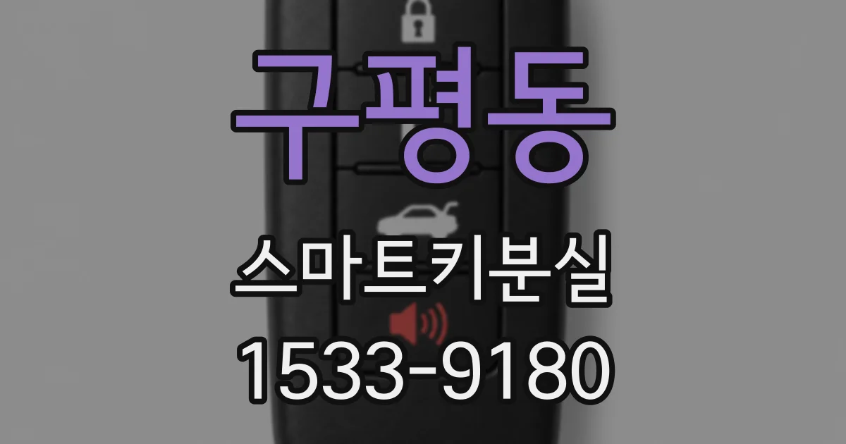 구평동 스마트키분실