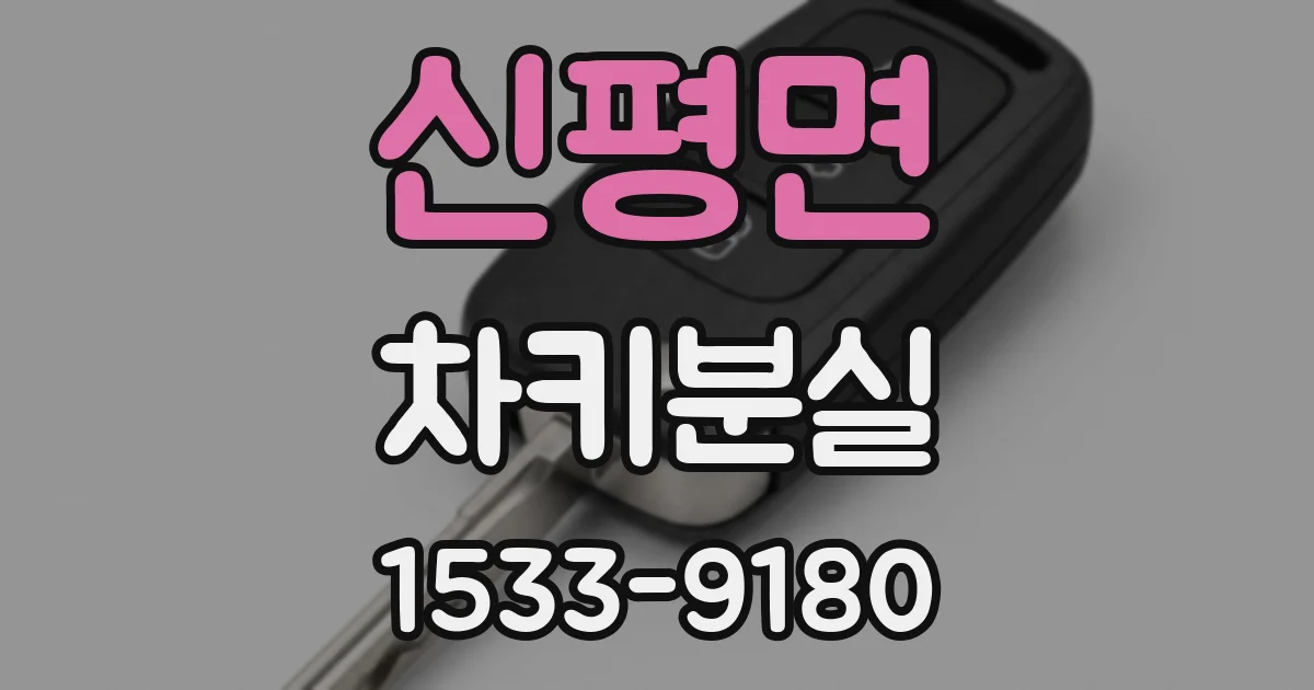 신평면 차키분실