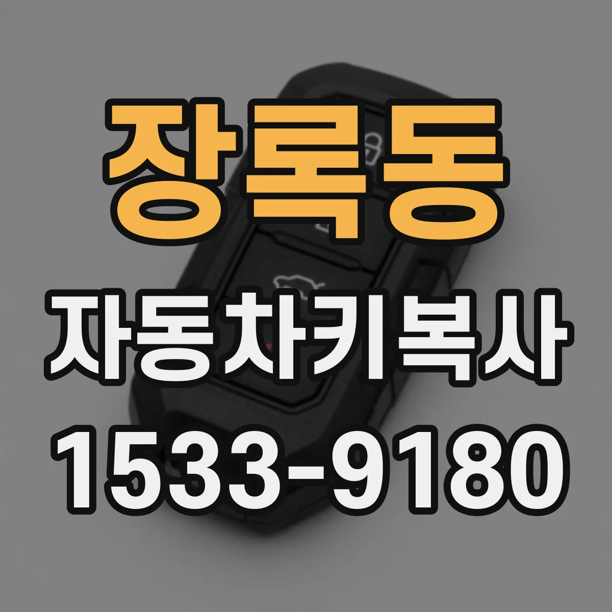 장록동 자동차키복사