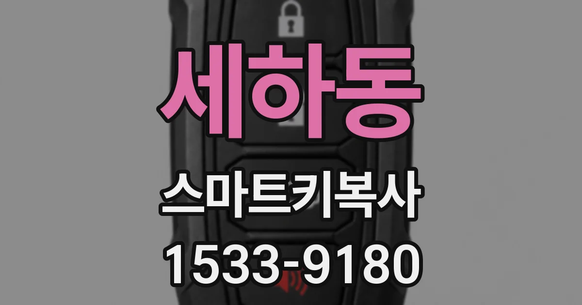 세하동 스마트키복사