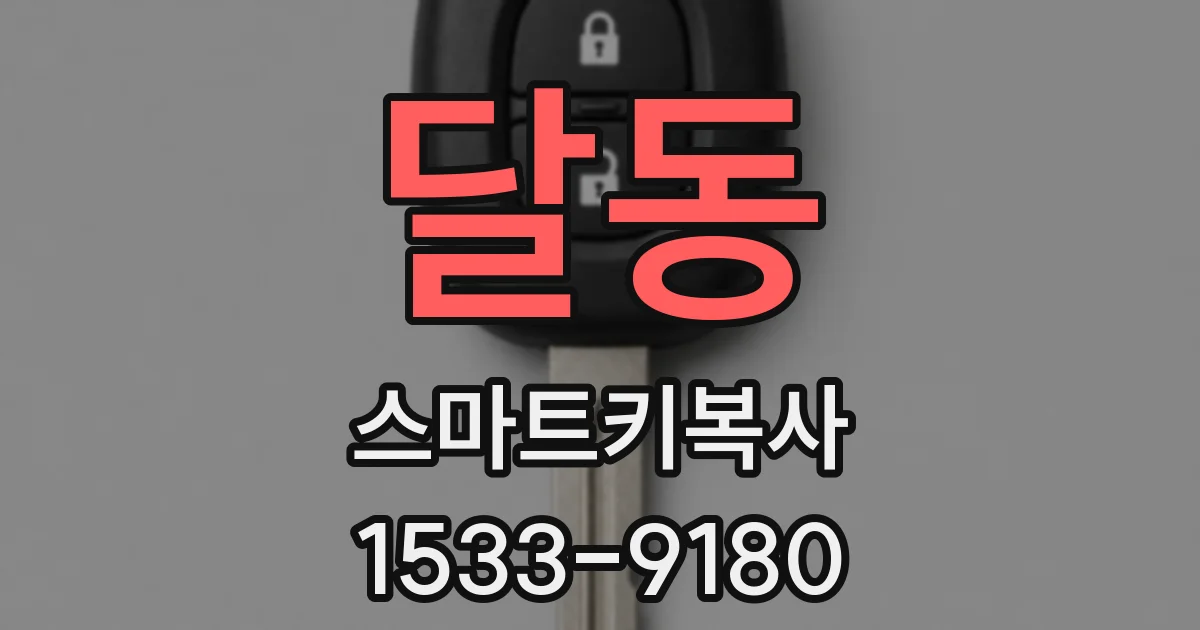 달동 스마트키복사
