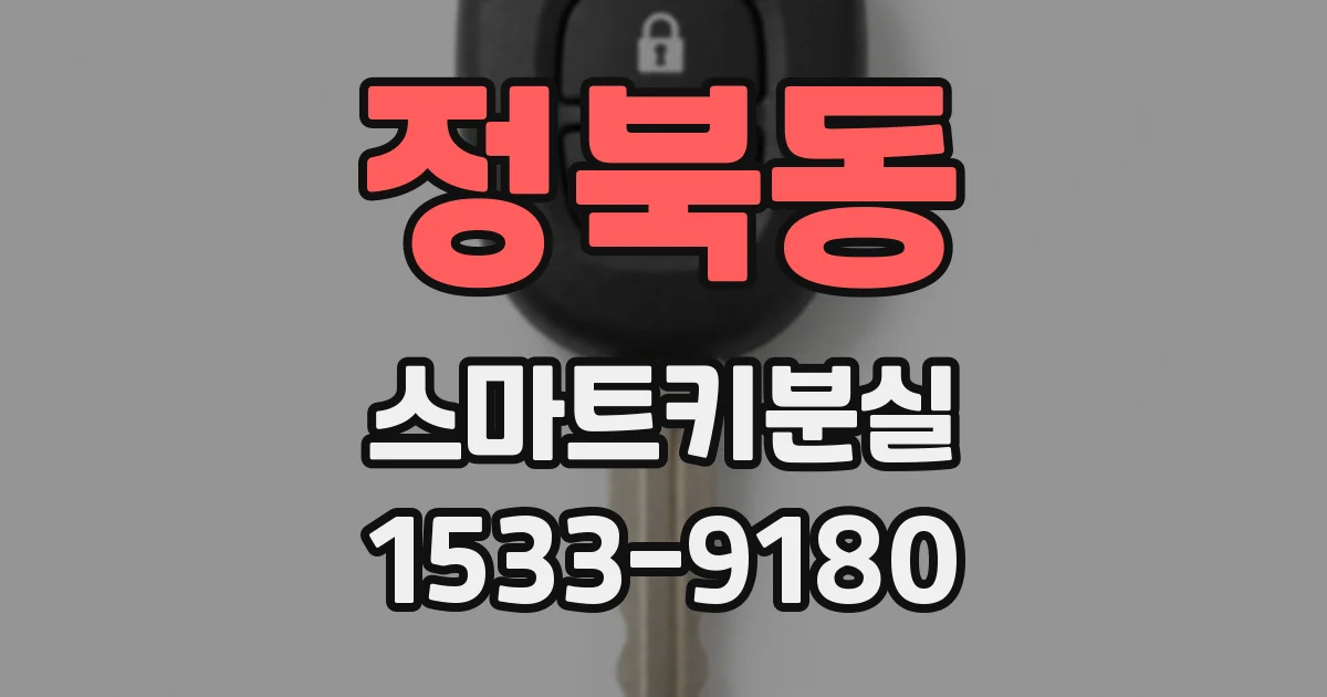 정북동 스마트키분실