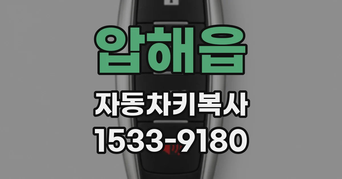 압해읍 자동차키복사