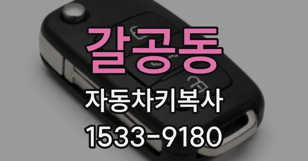 갈공동 자동차키복사